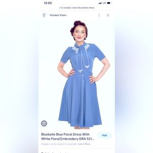 ISO Voodoo Vixen bluebelle dress size small or xs.